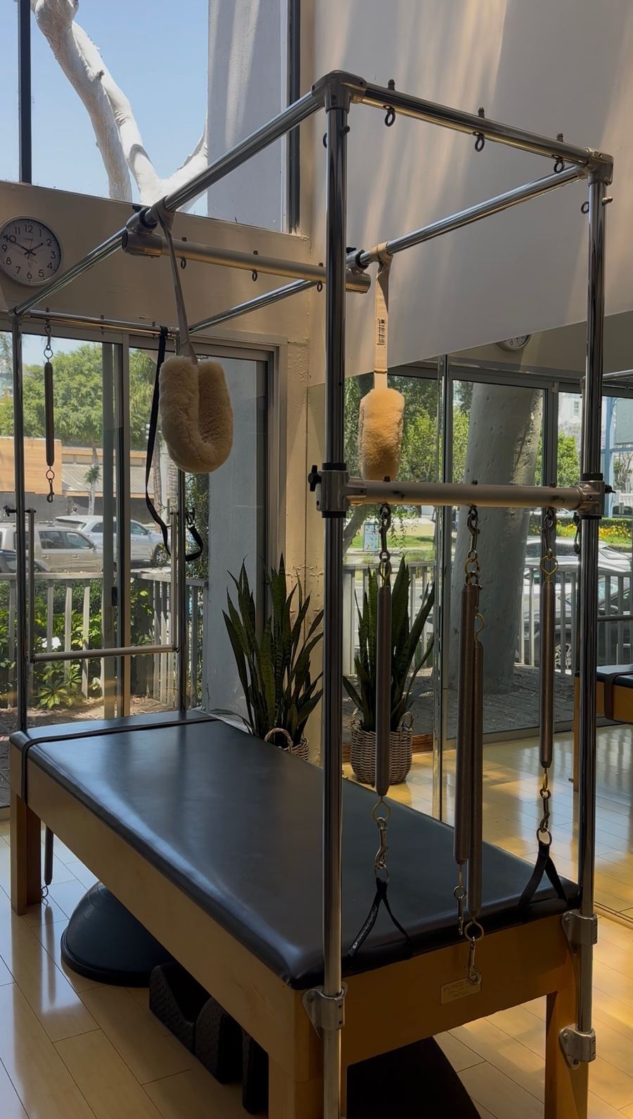 Cadillac Reformer apparatus at Cadilates Santa Monica